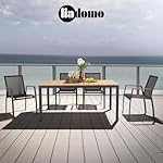 Gartentisch Scalea Teakholz & Aluminium Anthrazit
