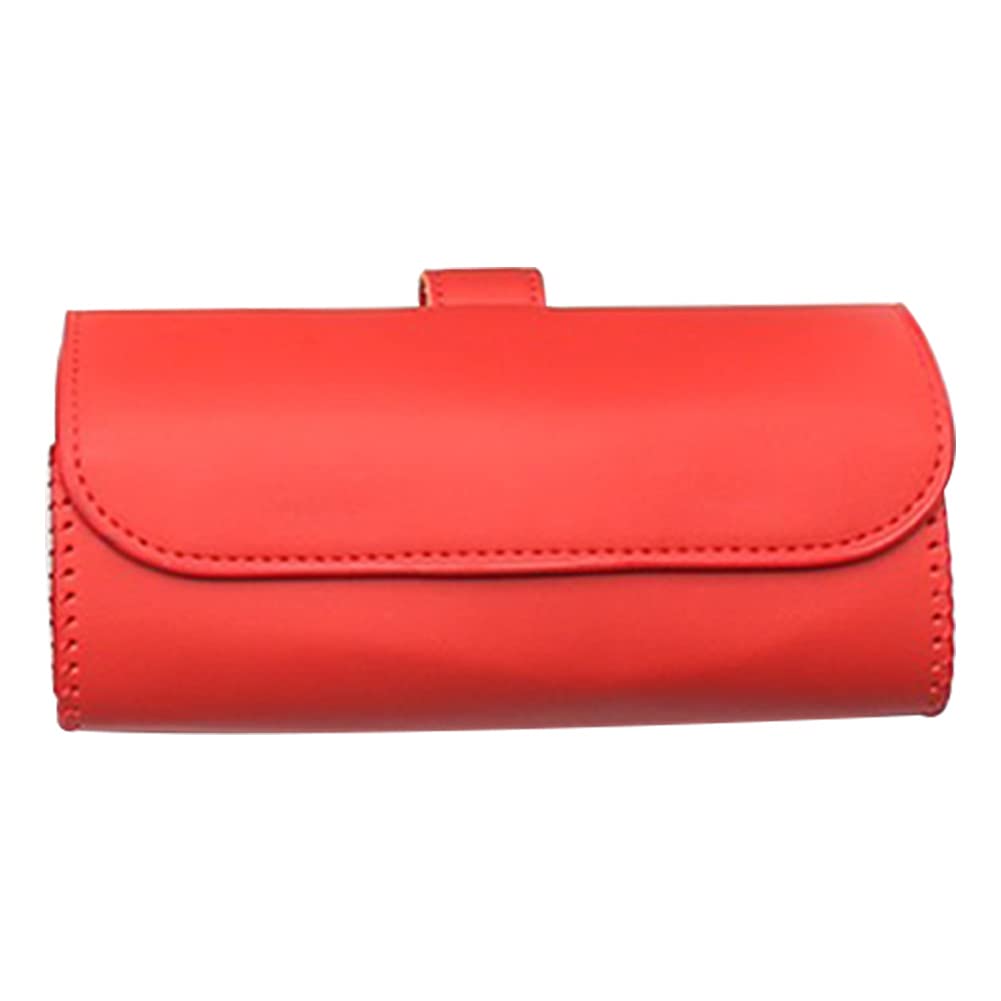 Auto Sonnenblende Clip Clamp Gläser Sonnenbrille Halter Organizer Interieur Fall Aufbewahrungsbox Autozubehör Brillenhalter (Color Name : Red)