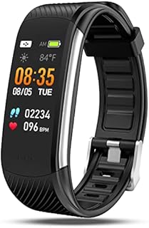 Smart Watch Fitness Tracker with Heart Rate Blood Pressure Blood Oxygen Body Temperature Monitor Sleep Tracking Step Calorie Counter Pedometer IP67 Waterproof for Android Phones iPhones Women Men Kids