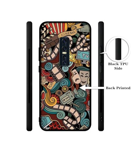 Image of Movies Design Premium 2D Printed Metal Back Case Cover for Vivo V17 Pro 4G