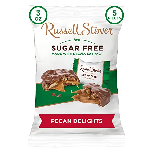 Russell Stover Sugar Free Pecan Delight, 3-Ounce Peg Bags (Pack of 10)