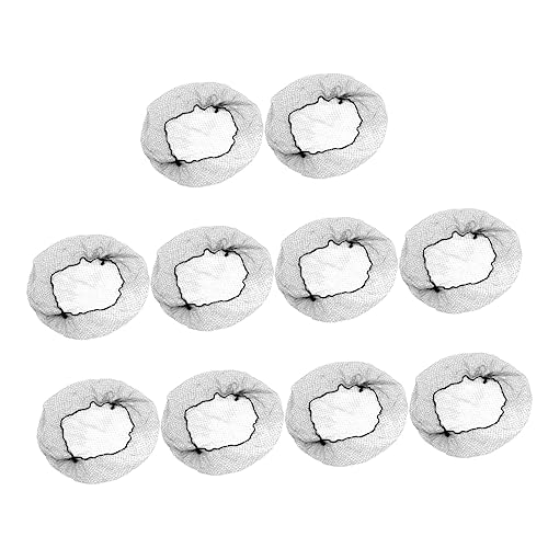 100 Piezas Red Para El Cabello Coletero De Seda Red De Pan Marrón Claro Arriba Pequeños Elásticos Para El Cabello Transparentes Redes De Peluca Para Mujeres Doble Mini Black Nylon Genérico