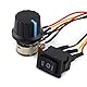 DC Motor Drehzahlregler, DC-Motordrehzahlregler umkehrbar mit Digitalanzeige Reversible Schalter für DC-Motor-Treiber-Modul 10V-55V