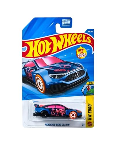 Image of Hot Wheels Mercedes Benz Cla HW HW Euro Ages 3 and Up 181 /250 (Blue)