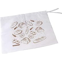 Fackelmann 43510 16.9 x 13.4" Cotton/Hope Bread Bag, White