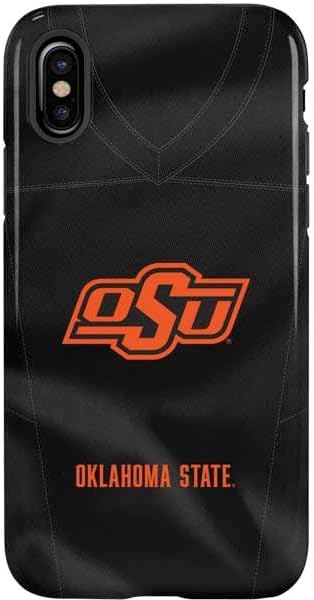 Skinit Pro Phone Case Compatible with iPhone X - Officially Licensed Oklahoma State University Black Jersey Design
