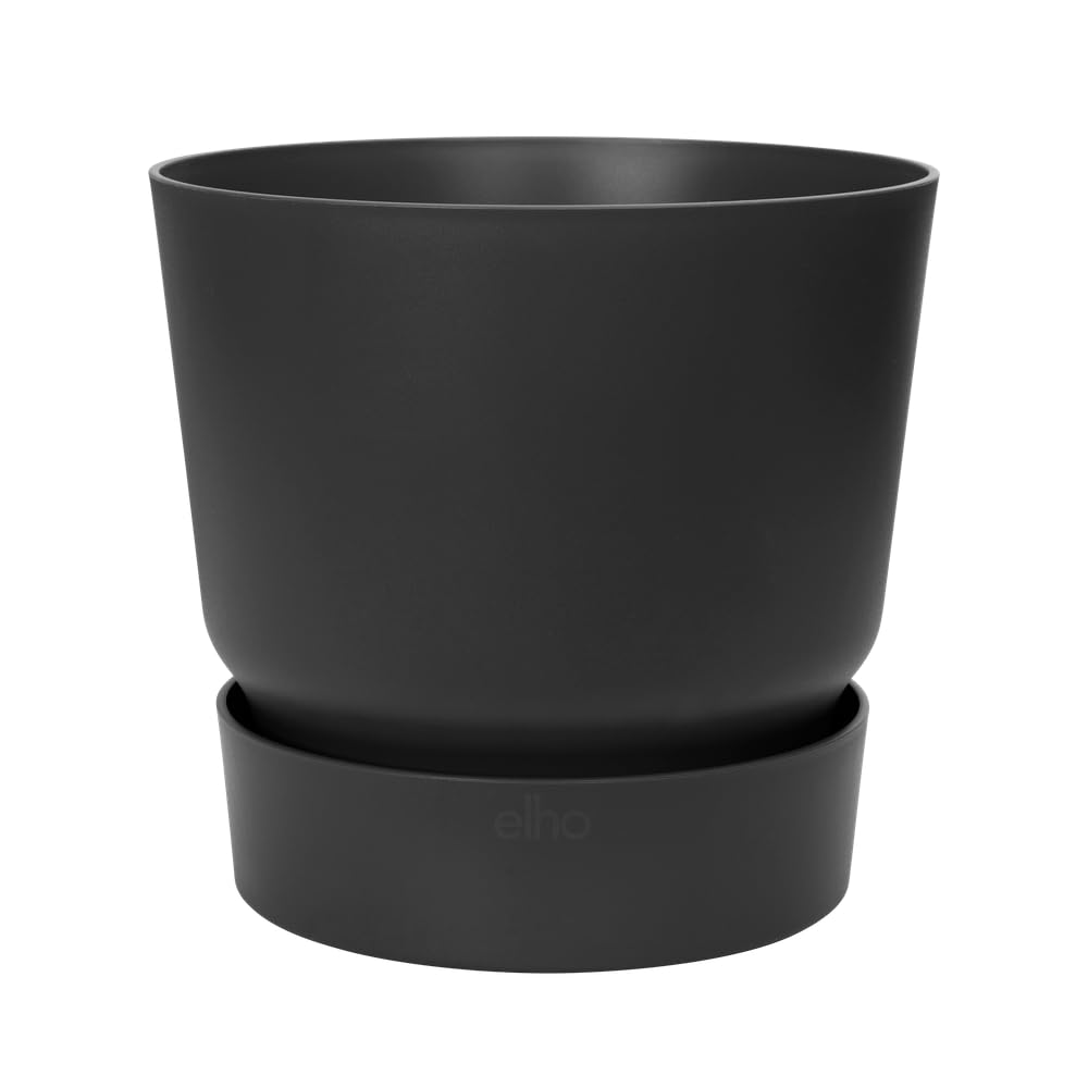 elho Greenville Rund 14, 16 2er Set Blumentöpfe - Living Schwarz
