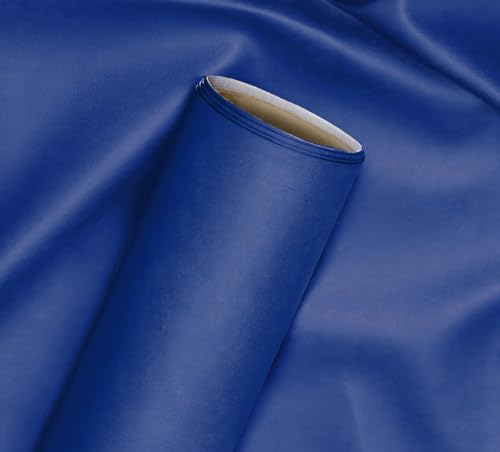 VViViD Blue Weatherproof Faux Leather Finish Marine Vinyl Fabric (75ft x 54")