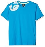 fluo gelbes Kragenband Kempa Kinder Core 2.0 T-Shirt, kempablau, 152 (XXS)