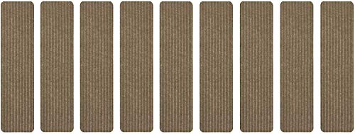 Stair Treads Collection Indoor Skid Slip Resistant Carpet Stair Tread Treads (Beige, Set Of 9 (8 In X 30 In)) #TOP5