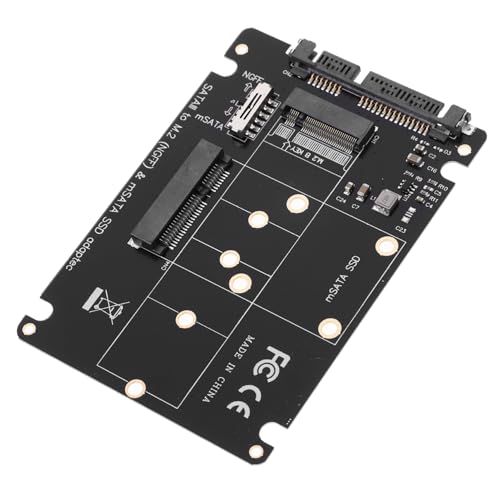 CONGARTENO Msata to B-Key Ssd Adapter Data Transfer No Driver Needed Compatible Notebook and Desktop Computers Extension Card for Easy Connection