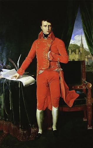 Póster de lienzo Napoleone Bonaparte Primo Console Jean Auguste Ingres cuadro decorativo 60x90
