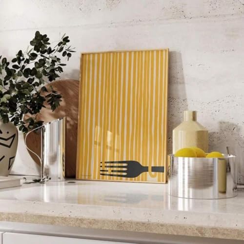 Peintures décoratives pâtes rétro pour réchauffer une cuisine blanche