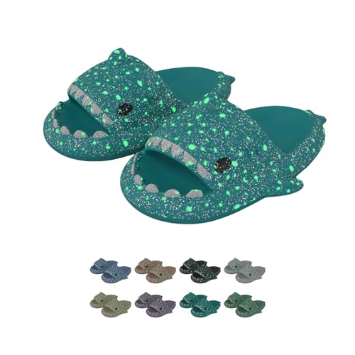 Christmas Shark Slides,Halloween Shark Slides,3d Glow In The Dark Cloud Shark Slides,Glow In The Dark Shark Sandals For Women Men