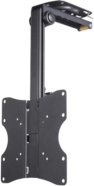 Hama Support Mural TV Idéal Plafond Mansardé Chambre sous Pente Comble Garantie 10ans (pour écran 48 à 117 cm (19" - 46") 20Kg, Inclinable, Orientable 100°, Rabattable, VESA 200 x 200 Max) Noir - 1