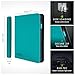 Vault X 12 XL Pocket Trading Card Zip Binder - 624 cards, Premium Exo-Tec Album Material, 26 Side-Loading Pages, Folder for Collectible Card Games, Sports, TCG (Teal)