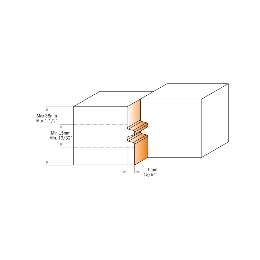 CMT 694.009.30 PORTE-OUTIL POUR JOINTES COLLÉS HW D=110X40X30