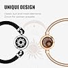 TOTWOO - Touch Couples Bracelets Vibration and Enlightenment for Love Couples Long Distance Relationship Gifts for Girlfriend Bluetooth, Una talla, Stainless Steel, Stainless Steel #2