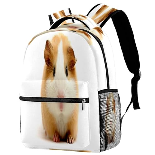 Sac à dos d'école mignon petit hamster multicolore pour filles et garçons