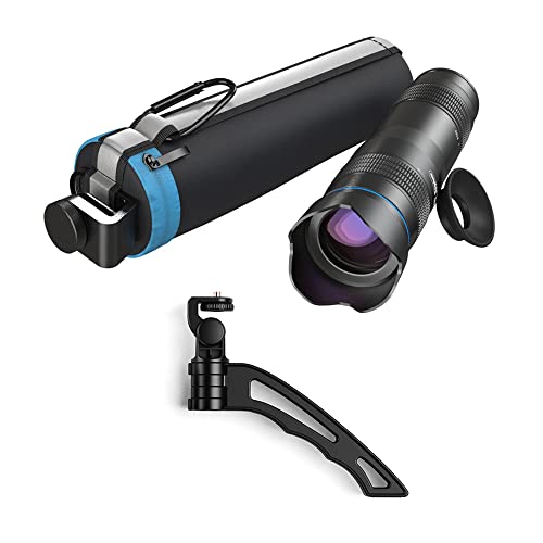 Morelian APL-JS36XJJ04 HD 36X Metal Single-tube Telephoto Lens Optic Phone Camera Lens Monocular with Mini Selfie Tripod for Most Smartphones