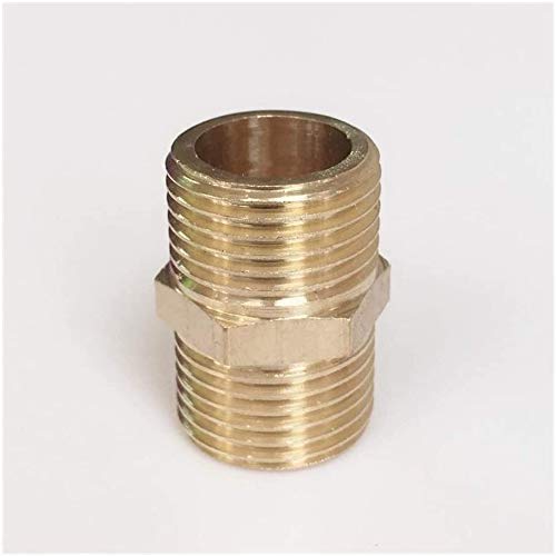 Raccordi filettati Raccordi per tubi in ottone 1/8" 1/4" 3/8" 1/2" 3/4" 1" Filettatura maschio Tubo in ottone Raccordi per capezzoli di riduzione uguali Raccordi rapidi in ottone Connettori Convertit
