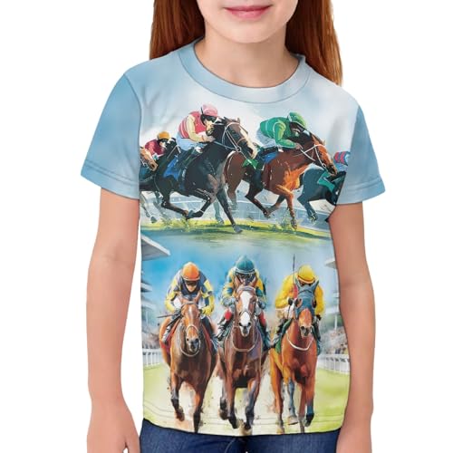 Image of Kids Graphic T-Shirt Boys Girls Novelty Tees Top Short Sleeve Shirts Summer Blouses 3-16