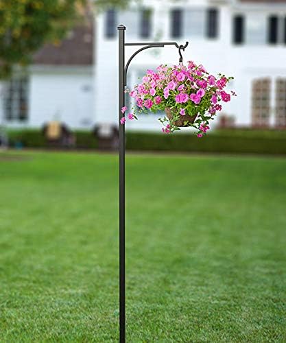 Panacea 82170 Mission Shepherd Hook, Black, 6' 6" H
