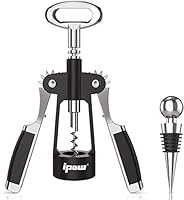 Algopix Similar Product 3 - IPOW Wine Opener Wing Corkscrew Zinc
