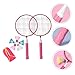 LIOOBO 1set Durable Boy Girl Badminton Racket Outdoor Sports Includes Rackets Shuttlecocks and Backpack for Boys and Girls to Enhance Coordination and Family Bonding