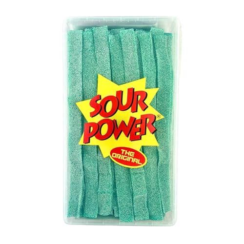 Sour Power Premium Candy Belts, Green Apple, 42.3 oz