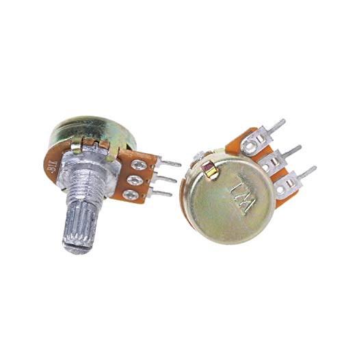 18Pcs 9 Values Single Potentiometer Assortment Kits B500K-5K with Nut and Washe Oct18