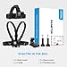 Sametop Head Mount Strap Chest Mount Harness Chesty Kit Compatible with GoPro Hero 13, 12, 11, 10, 9, 8, 7, 6, 5, 4, Session, 3+, 3, 2, 1, Hero (2018), Fusion, Max, DJI Osmo Action Cameras