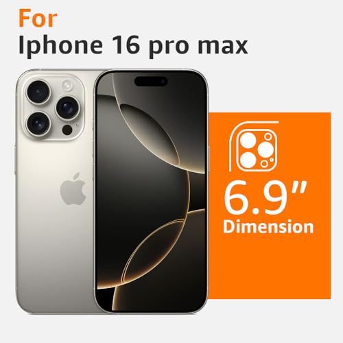 Image of Amozo for iPhone 16 Pro Max Back Case Cover | Ultra Hybrid Mag-Safe Camera and Drop Protection Back Case Cover for iPhone 16 Pro Max - (Polycarbonate|Clear)