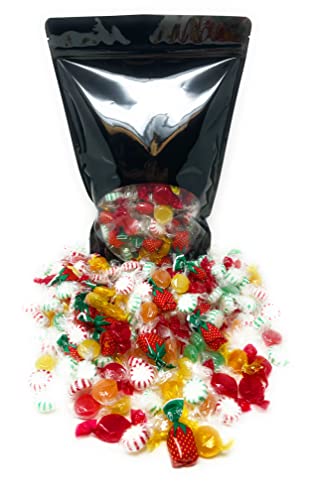 American Old Fashioned Hard Candy - 3 Lbs - Peppermint And Spearmint Starlights, Cinnamon Disks, Butterscotch, Strawberry Jelly Filled Candy And Fruity Hard Candy - Bulk Holiday Classics Assortment- Individually Wrapped, 48 Oz. #TOP3