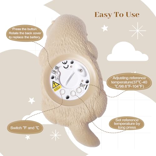 Image of Baby Bath Thermometer for Infants Digtal Baby Water Thermometer for Bathtub Temperature Measure,Safty Kids Bath Floating Toy