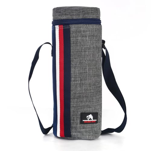 MLPKOI 1 Pièces Sac de Bouteille d'eau, Sac pour Bouteille d'eau Portable Grand Porte-Bouteilles Thermos Pochette Bouteilles avec Bandoulière Réglable pour Voyage, Pique-Nique, Boissons