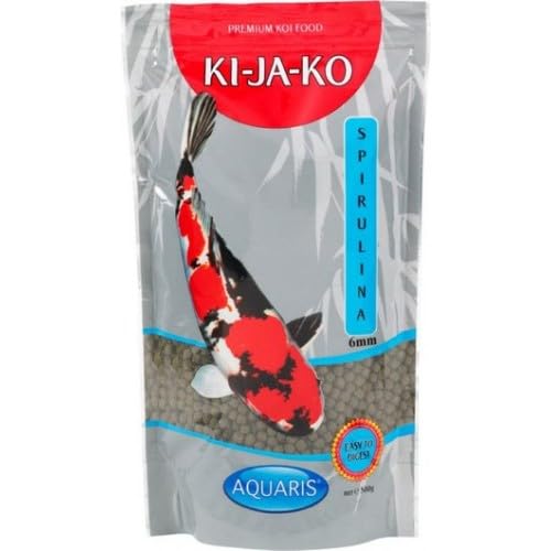 KI-JA-KO Spirulina Plus 500 g/6 mm Koi Fish Food for Vibrant Colour Enhancement with Spirulina, Astaxanthin and Capsanthin. Perfect Choice to Prepare Koi for Shows and Competitions.