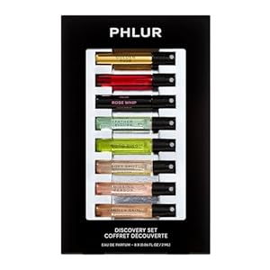 PHLUR Fragrance Discovery Set (2025) – 8pc Perfume Sample Set ft. New Releases Vanilla Skin, Rose Whip & Golden Rule – 2mL Mini Perfume Fine Fragrance Samples (8 x 2mL)