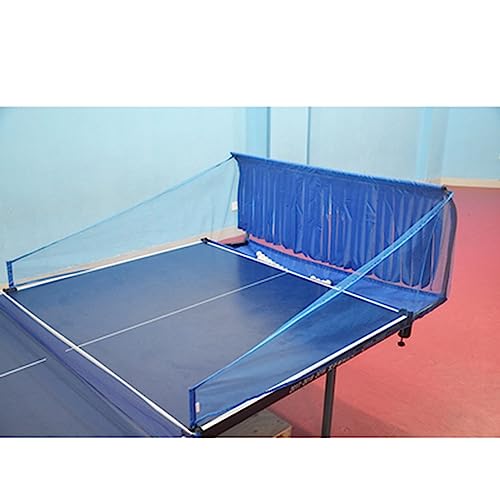 RENLXFI Ping Pong Ball Collector Net, Table Tennis Catch Net with Tassels Design, for Ping Pong Robot Serve or Multi-Ball Practice, Easy Set Up