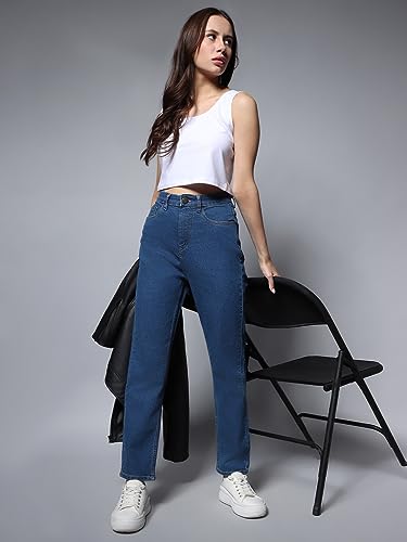 Image of HIGH Star Women's Straight Fit Mid Rise Jeans
