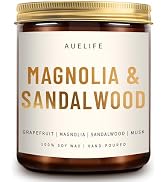 Scented Candles for Home - Magnolia & Sandalwood Scented Candle | Aromatherapy Candles, Soy Candl...