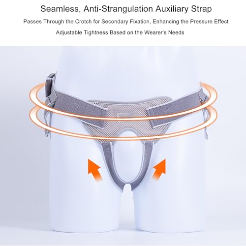 Faja para Hernia Ajustable con 4 Almohadillas de Compresión Mediana miniatura 4