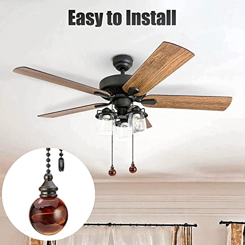 Akahttbn Ceiling Fan Chain Pulls Crystal Ball Pull Chains For Ceiling Fans And Lights - Thumbnail 2