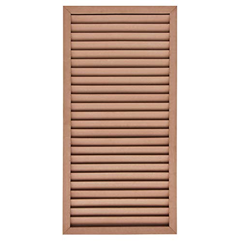 アイガーデン(igarden) アイウッド人工木製 ルーバー ナチュラル 1枚 高さ120cm幅60cm厚み3.5cm 腐らない 目隠し 樹脂製 フェンス ラティス 塗装不要 シロアリ防止 日除け 境界フェンス アイガーデンオリジナル ディスプレー パーテ