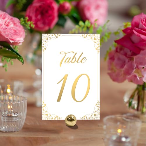 Luxsoramia RS02 Gold Wedding Table Numbers 1-30 thumb #6