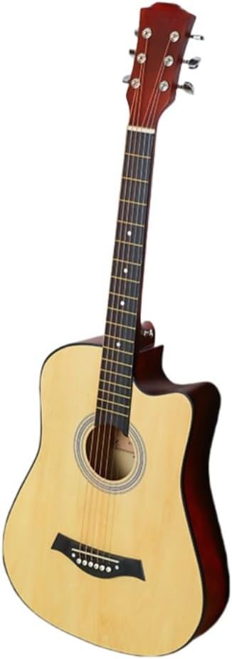 Acoustic Guitar Introductory Set, Practice, Beginner, Set for Students, Adults, Beginners, Beginners, Acoustic Guitars, Beginners, Beginners Practice C38 Inches, Original Wood Color