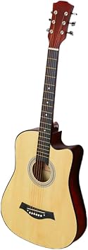 Acoustic Guitar Introductory Set, Practice, Beginner, Set for Students, Adults, Beginners, Beginners, Acoustic Guitars, Beginners, Beginners Practice C38 Inches, Original Wood Color