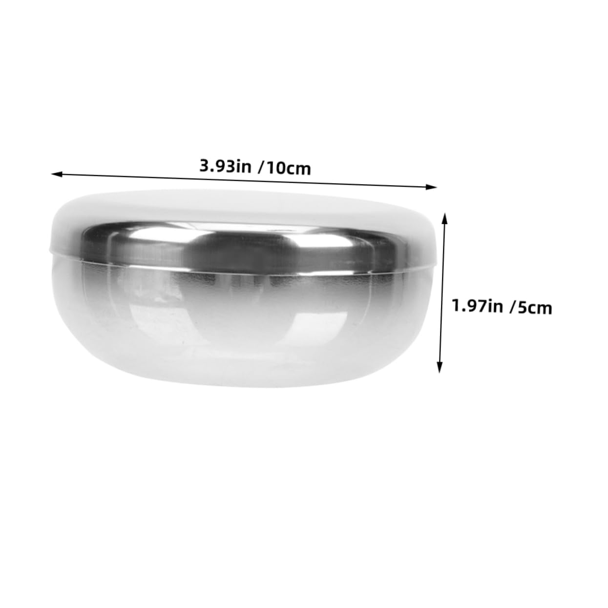 PRETYZOOM Stainless Steel Korean Rice Bowl with Lid Snack Dish for Quick Heating for Serving Cereal Appetizers and Noodles Kitchen Restaurant