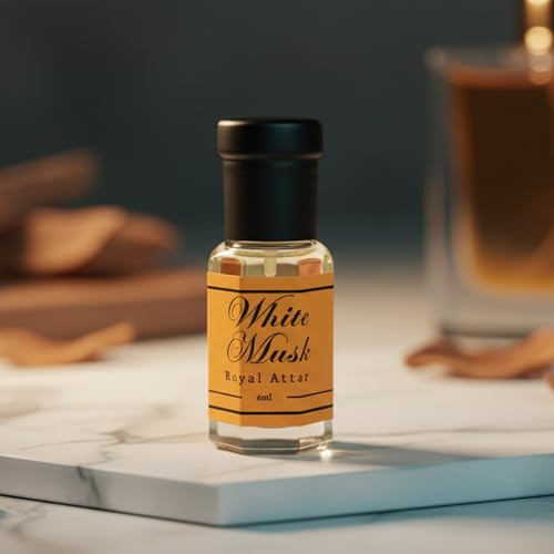 Image of White Musk Attar 100% Pure & Original | Long-Lasting, Light Fragrance | Alcohol-Free Perfume Oil for Men & Women | Ideal for Everyday Use - 6ml