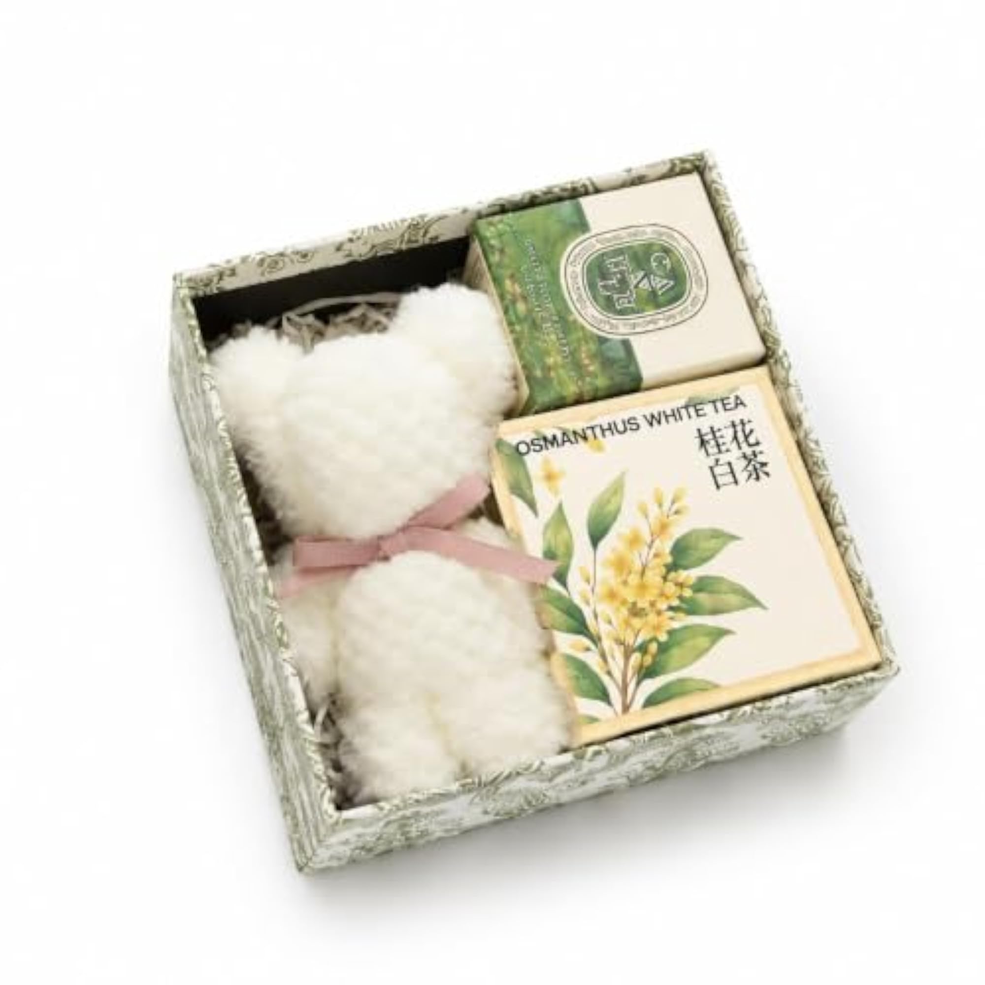 Green Square Forest-Themed Empty Gift Box, Birthday